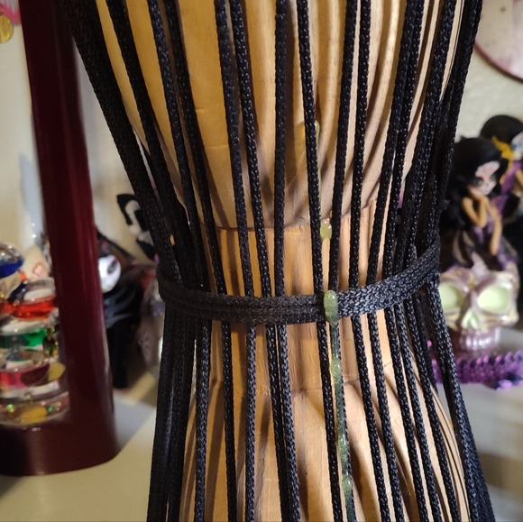 Handcrafted Drum with Black Accents - Picture 3 of 12